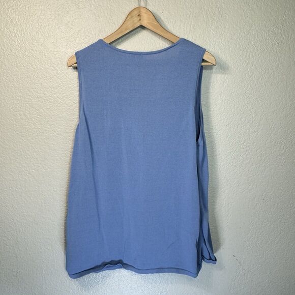 Chicos Cardigan Set Women 3 Blue Knit 2 Piece XL Coordinate Casual Office Work - Picture 5 of 11